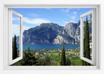 Fototapeta Flizelinowa 3D Okno Krajobraz kr-184-o