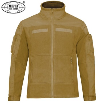 Bluza taktyczna męska polar COMBAT MFH ciepła wygodna coyote M +Gratis