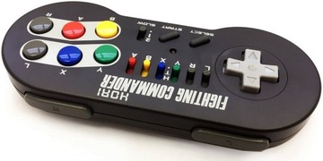 Контроллер Hori Fighting Commander для SNES, черный