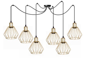LAMPA SUFITOWA ,ŻYRANDOL DO SALONU DIAMENT ZŁOTY
