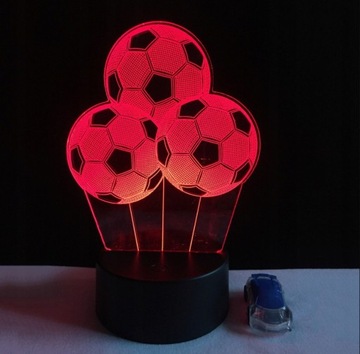 3D СВЕТОДИОДНЫЙ НОЧНИК 3X ФУТБОЛЬНЫЙ ПОДАРОК ​​+ ПУЛЬТ ДИСТАНЦИОННОГО УПРАВЛЕНИЯ