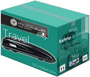 BOX STŘEŠNÍ MODEL TRAVEL 460L ČERNÁ