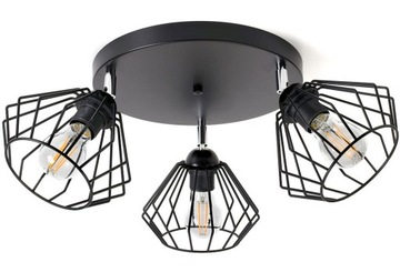 Lampa sufitowa 3 loft z regulacją led edison E27