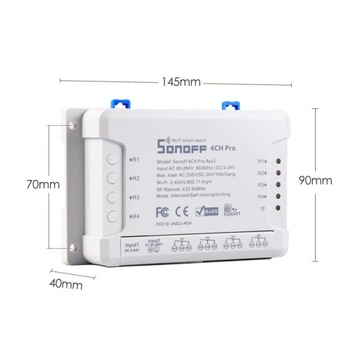 WiFi-переключатель Sonoff 4CHPROR3