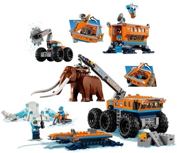 LEGO CITY ARCTIC 60195 Мобильная арктическая мобильная база «Мамонт»