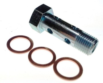 ŚRUBA PRZELOTOWA PODWÓJNA M8x1 PALIWO OLEJ OEM!