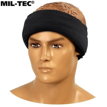 ДЫМОХОД ИЗ ФЛИСА MIL-TEC, БЫСТРОСУХАЮЩИЙ, ВЕТРОЗАЩИТНЫЙ, ЧЕРНЫЙ