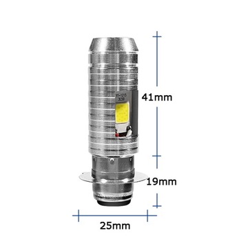 Светодиод P15D-25-1 PX15D H6M 2000LM мотоцикл + радиатор