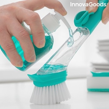 Щетка-губка InnovaGoods Cleasy с дозатором