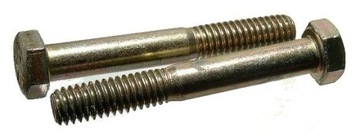 Śruby M6x40/20 DIN931 kl. 8.8 ocynk żółty 4szt
