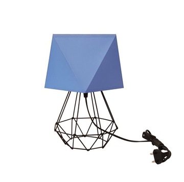 LAMPKA NOCNA BIURKOWA DRUCIANA CZARNA DIAMENT LED