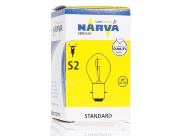 Лампа NARVA S2 BA20d 12 В 35/35 Вт МОТОЦИКЛ СКУТЕР