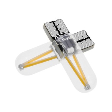 СВЕТОДИОДНАЯ ЛАМПА НА НИТИ COB W5W T10 12V 24V БЕЛАЯ