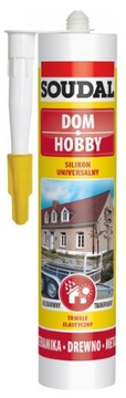 Silikon uniwersalny Soudal biały