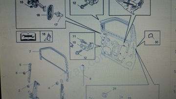 OPEL COMBO D PANT DVEŘE PŘEDNÍ LEVÝ 95514899