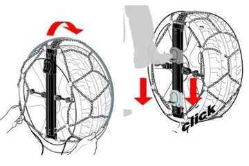 Łańcuchy śniegowe 80 EASY-FIT 195/55R16 195/65R15 195/60R16 205/45R17