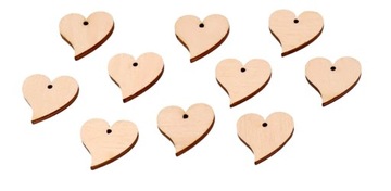 SERCA DZIURKĄ SERCE DECOUPAGE SCRAPKI 2cm 10szt W2