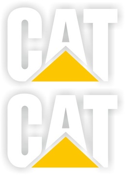 NAKLEJKI NAKLEJKA CAT CATERPILLAR 2 SZTUKI 30 CM