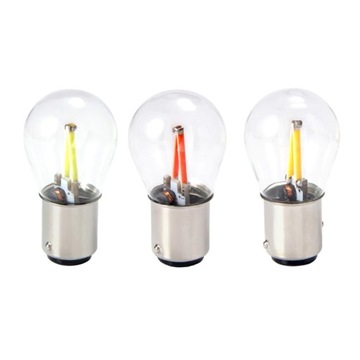 ŻARÓWKA LED 2 COB FILAMENT P21/5W BAY15D 12V 24V