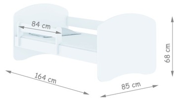 Кровать детская 160х80 матрас ACMA II+каркас