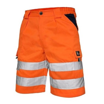 CXS spodenki Norwich, Szorty robocze ostrzegawcze, FLUO Pomarańczowe r. 62
