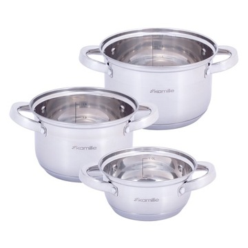 Набор кастрюль 6 шт. (1,0 л, 2,1 л, 2,9 л)