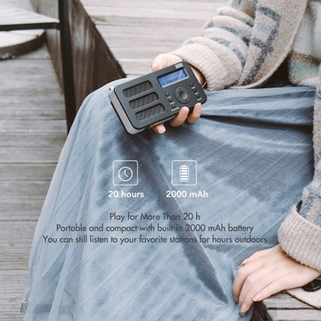 Август MB225B радиочасы цифровое радио FM DAB