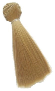 1szt włosy dla lalek, wig 15cm blond