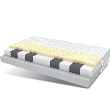 DWUSTRONNY Materac PIANKOWY 90x160 14 cm H2 H3 miękki średni ANTYALERGICZNY