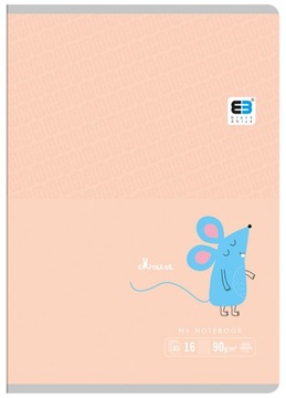 ZESZYT A5 16K NIEBIESKA TRZYLINIA B&B KIDS 90G PASTEL