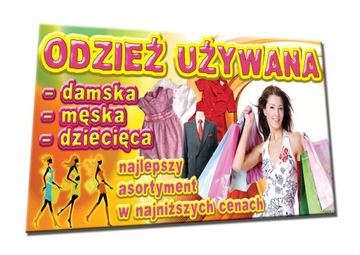 BANER REKLAMOWY 2x1 gotowe wzory ODZIEŻ UŻYWANA
