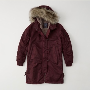 Parka Damska ABERCROMBIE Hollister Jesień Zima XL