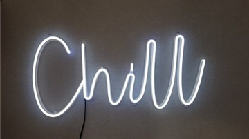 Неоновая светодиодная надпись Chill - ПРОИЗВОДИТЕЛЬ украшений
