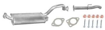 TŁUMIK ŚRODKOWY MITSUBISHI PAJERO 2.5 3.0 SWB 3D