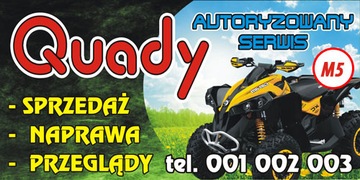 Baner reklamowy - Quady, Skutery- Projekt Gratis
