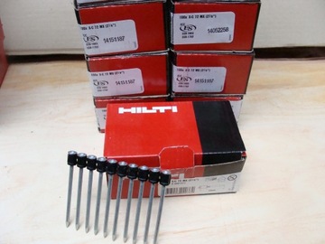 HILTI GWOZDZIE BETONU 72mm magazynkowe do osadzak