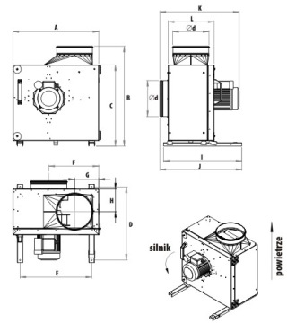 Кухонный вентилятор COOKVENT fi-200/1700 Harmann