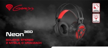 ИГРОВЫЕ НАУШНИКИ GENESIS NEON 360 С ПОДСВЕТКОЙ