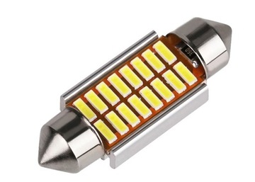 ŻARÓWKA LED RURKA 41mm 20x SMD 4014 C5W C10W 12v