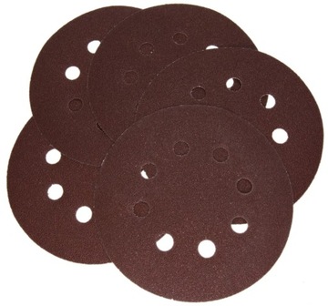 ШЛИФОВАЛЬНЫЙ ДИСК, БУМАГА НА ВЕЛКРО ДЛЯ ВИЦИЛЯЦИОННОЙ ШЛИФОВАЛЬНОЙ СТАНКИ 125 мм гр 40 5 шт.
