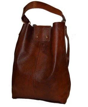 TOREBKA SKÓRZANA SHOPPER BAG 100% SKÓRA NATURALNA