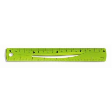 Linijka aluminiowa z uchwytem niebieska 30cm Tetis