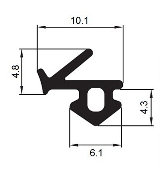 Уплотнитель оконный уплотнитель VEKA S-834x +S-835x VEKA