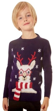 RENIFER sweterek sweter Święta Xmas *122-128