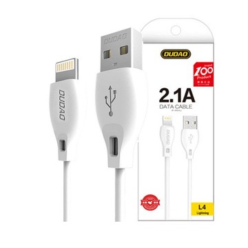 DUDAO PRZEWÓD KABEL USB MOCNY ELASTYCZNY DO IPHONE X XS 11 12 13 14 2.1A 1m