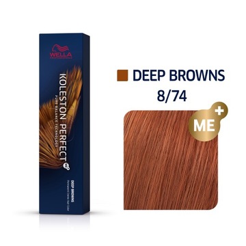 Wella Farba Koleston Perfect Me+ KP 8/74 Deep Browns blondy 60ml