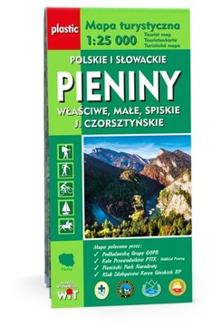 Pieniny Polskie i Słowackie mapa laminowana