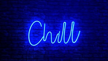 Неоновая светодиодная надпись Chill - ПРОИЗВОДИТЕЛЬ украшений