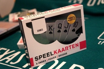 2 игральные карты, 100% пластиковый покерный мост + футляр