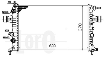 CHLADIČ VODY OPEL ASTRA G ZAFIRA A / B